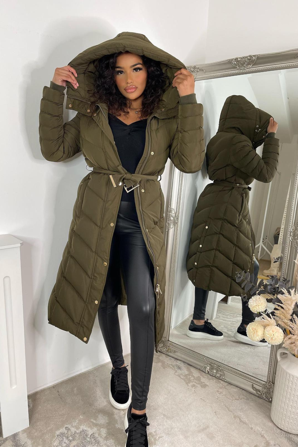 Longline padded parka sales