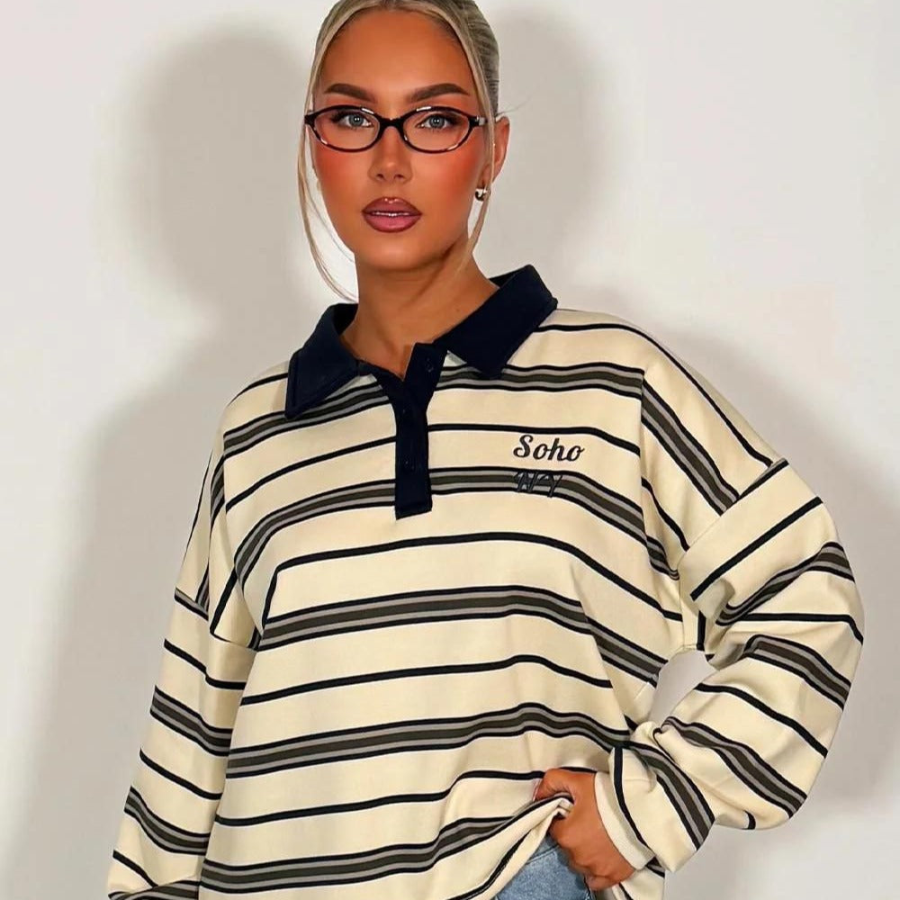 Copenhagen Striped Rugby Sweatshirt
