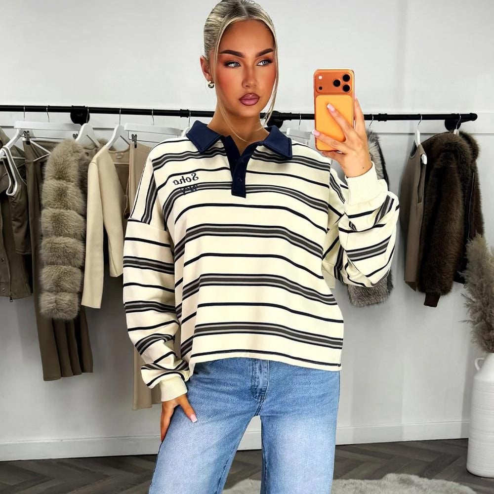 Copenhagen Striped Rugby Sweatshirt