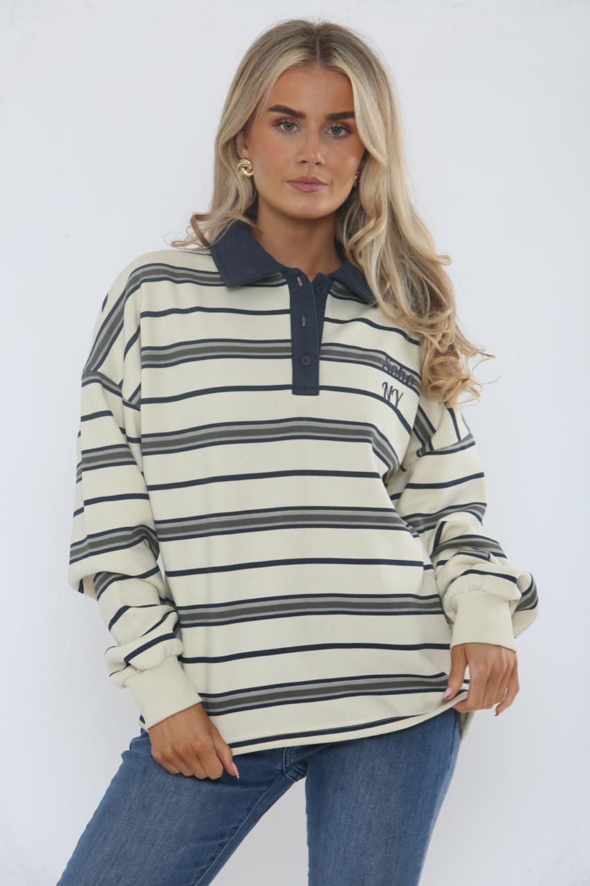 Copenhagen Striped Rugby Sweatshirt