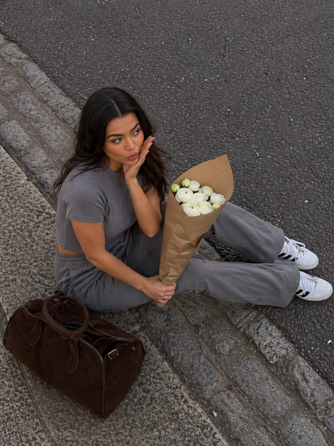 Cropped Tee & Flare Leg Co-ord Set