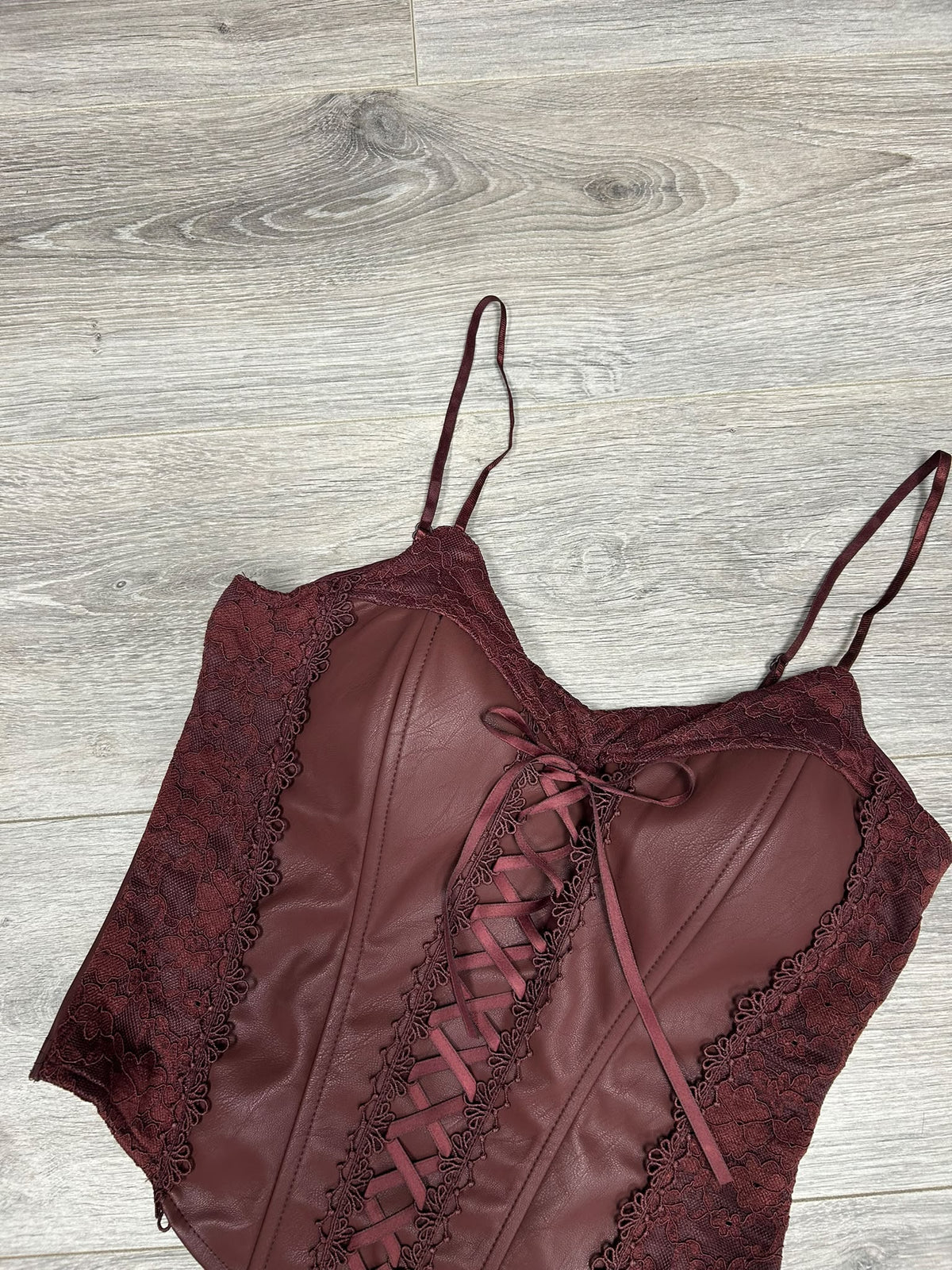 PU Corset Top