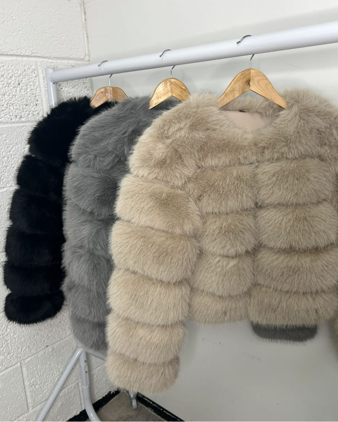 Pelted Faux Fur Jacket
