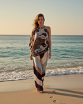Abstract Print Kaftan Beach Walk