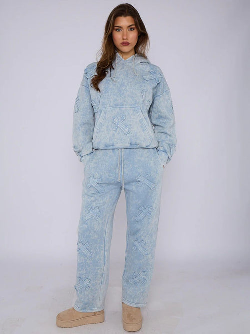 Cross Appliqué Tracksuit