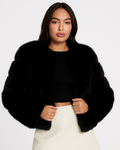 Pelted Faux Fur Jacket