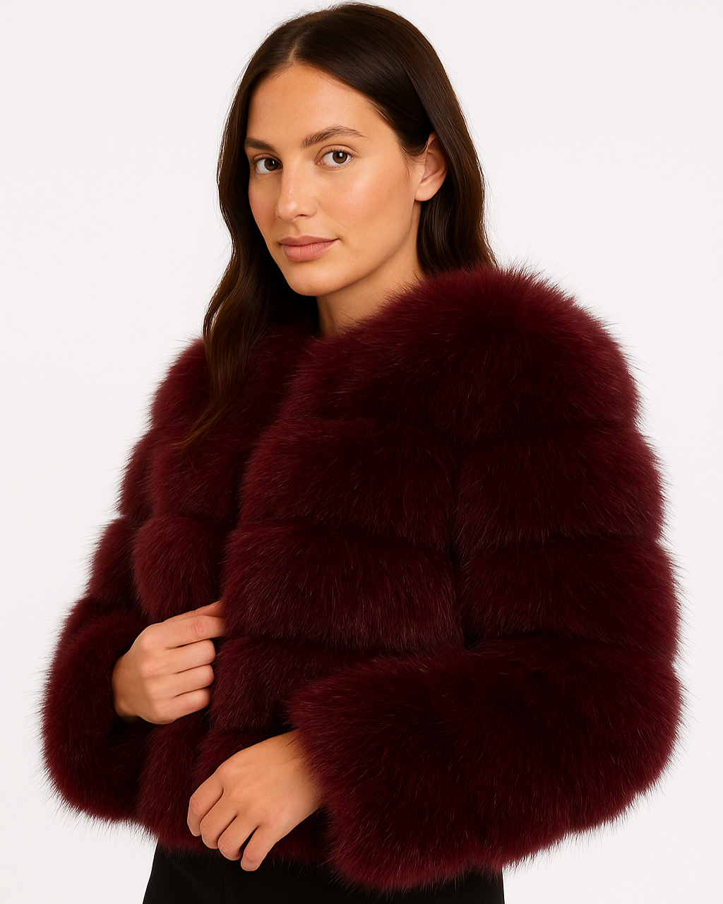 Pelted Faux Fur Jacket