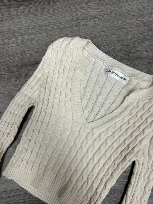 Cable Knit Cropped Jumper