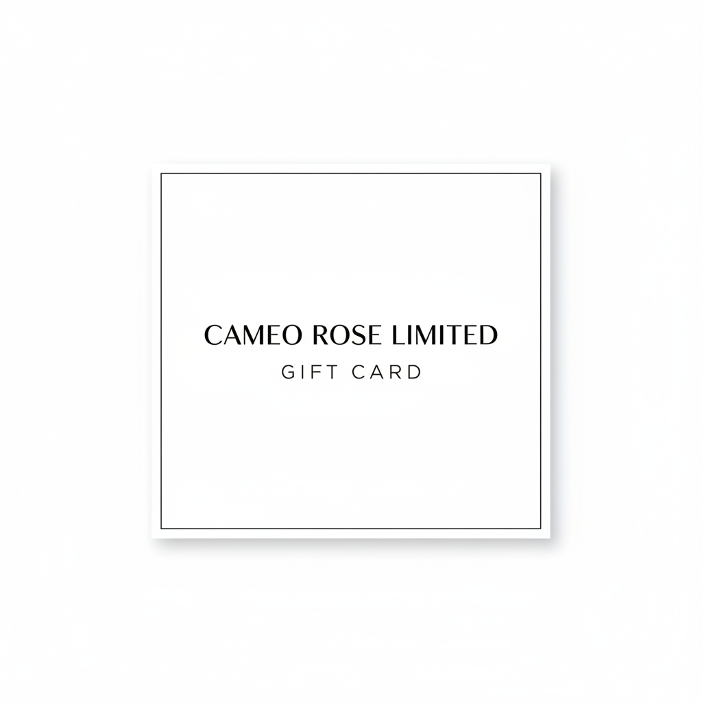 Cameo Rose Limited White Gift Card
