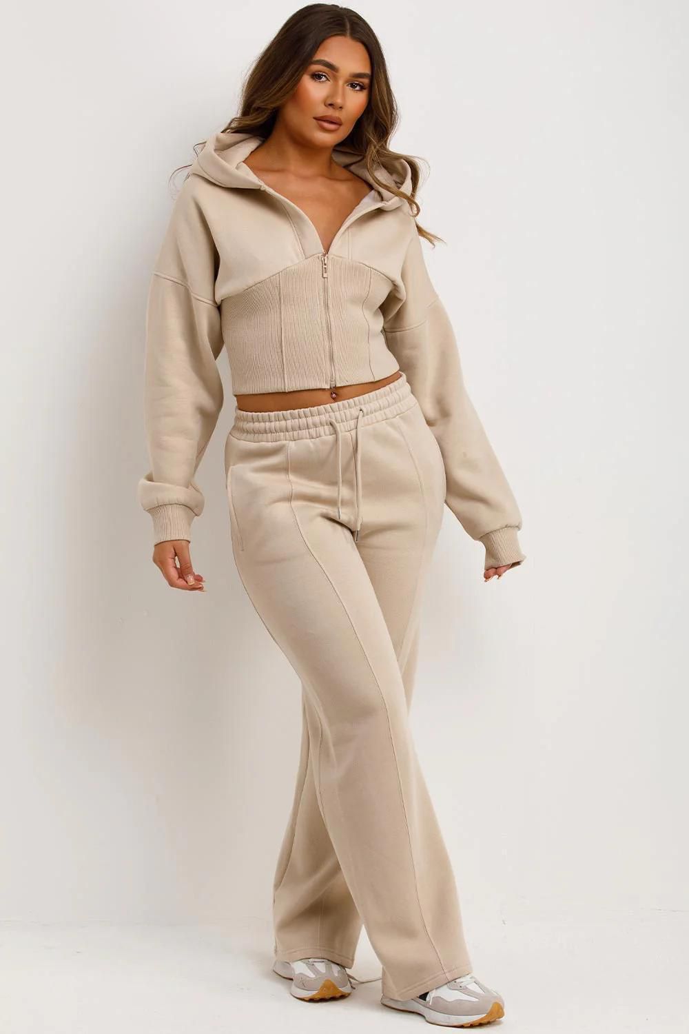 Corset-Style Zip Hoodie Co-Ord Set
