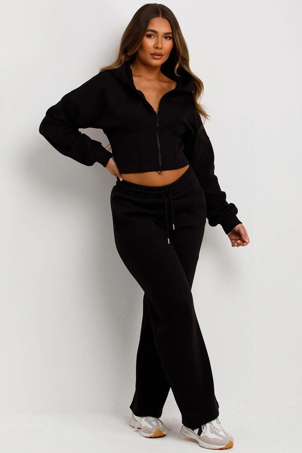 Corset-Style Zip Hoodie Co-Ord Set
