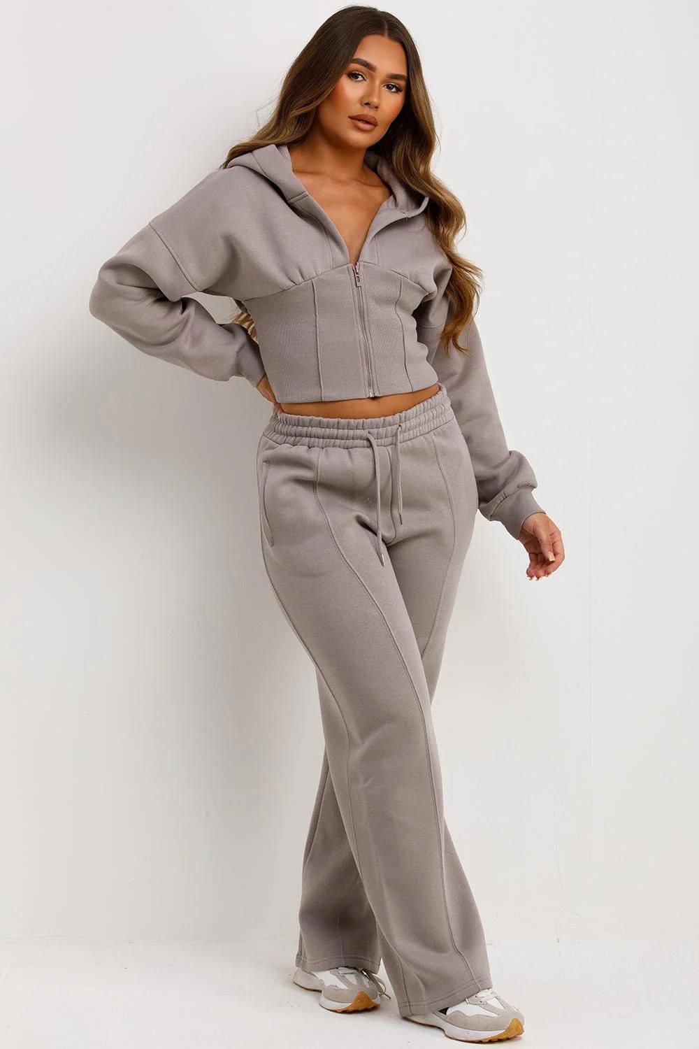 Corset-Style Zip Hoodie Co-Ord Set