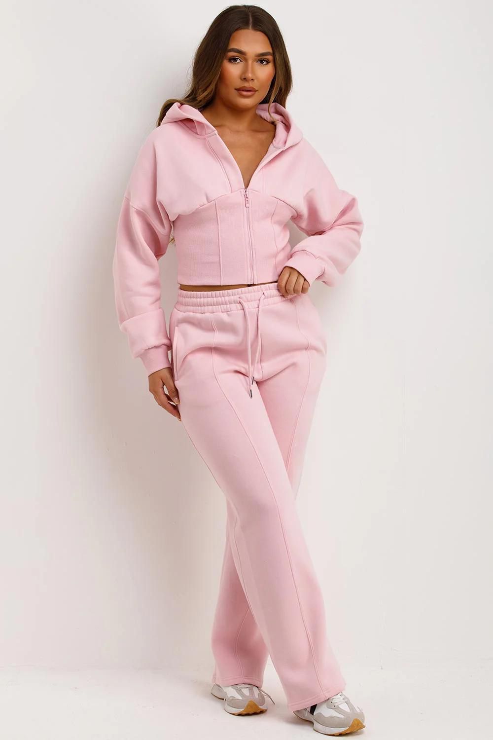 Corset-Style Zip Hoodie Co-Ord Set
