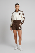 Cream & Brown Varsity Set Studio Shot