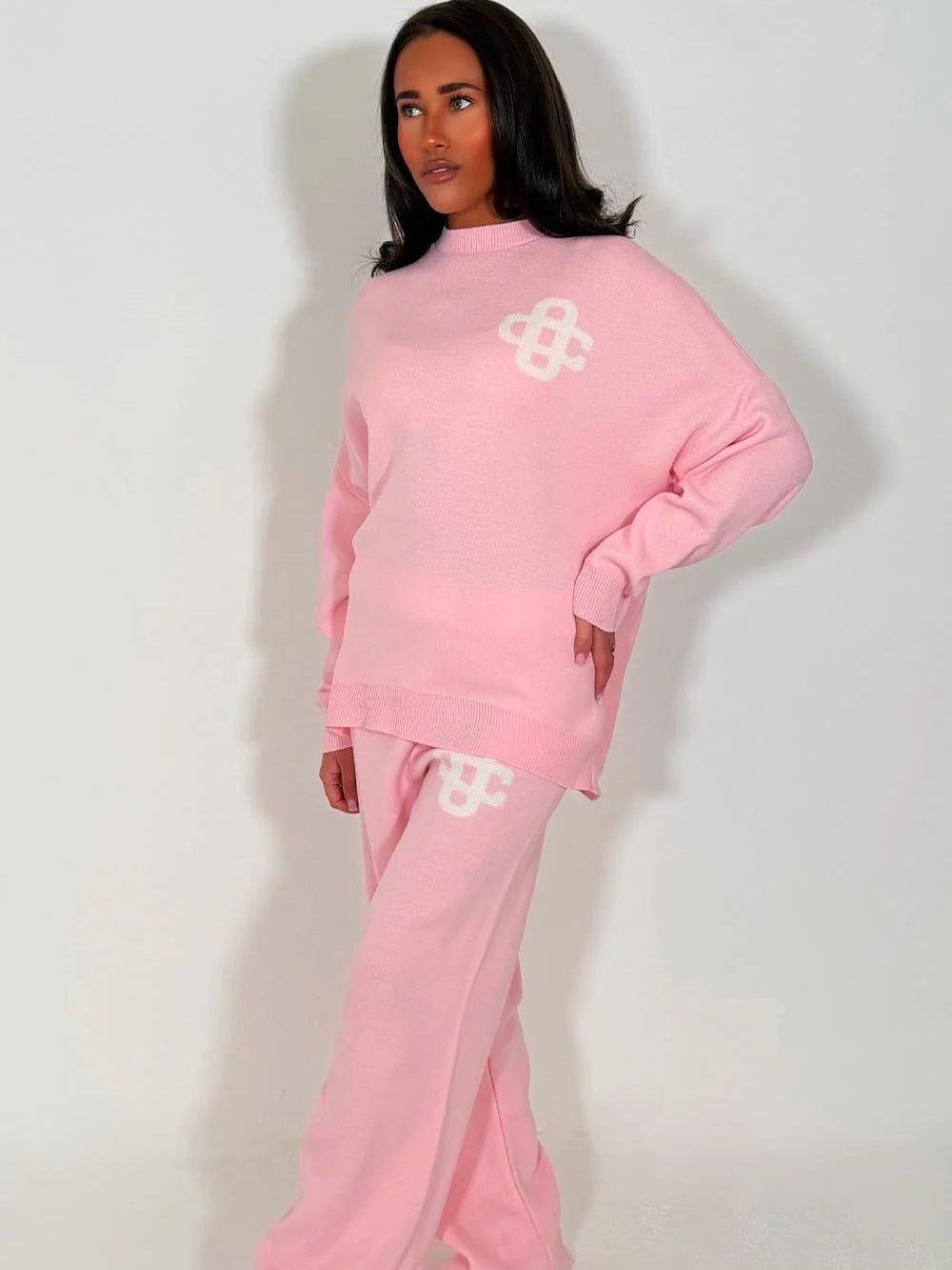 Signature Pink Knit Lounge Set