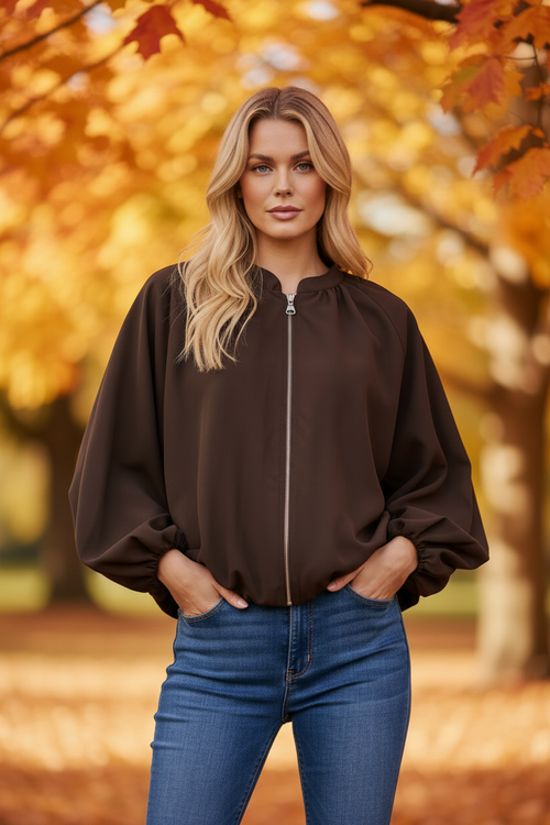 Hero Close-Up - Bubble Hem Windbreaker