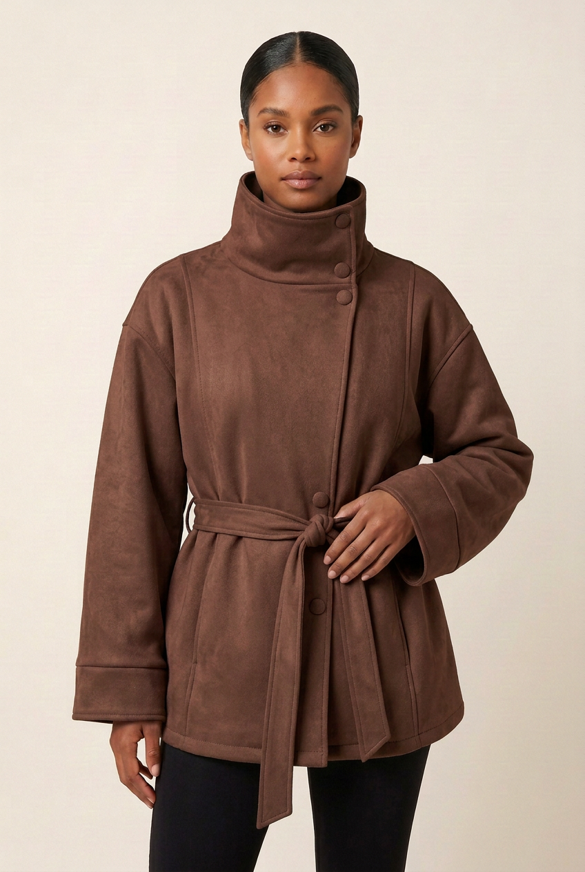 Jacket recoloured in rich chocolate brown