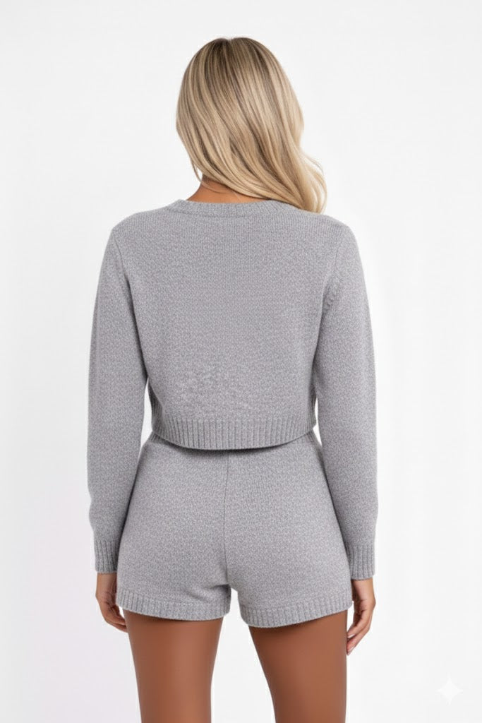 Knitted Short and Jumper Set