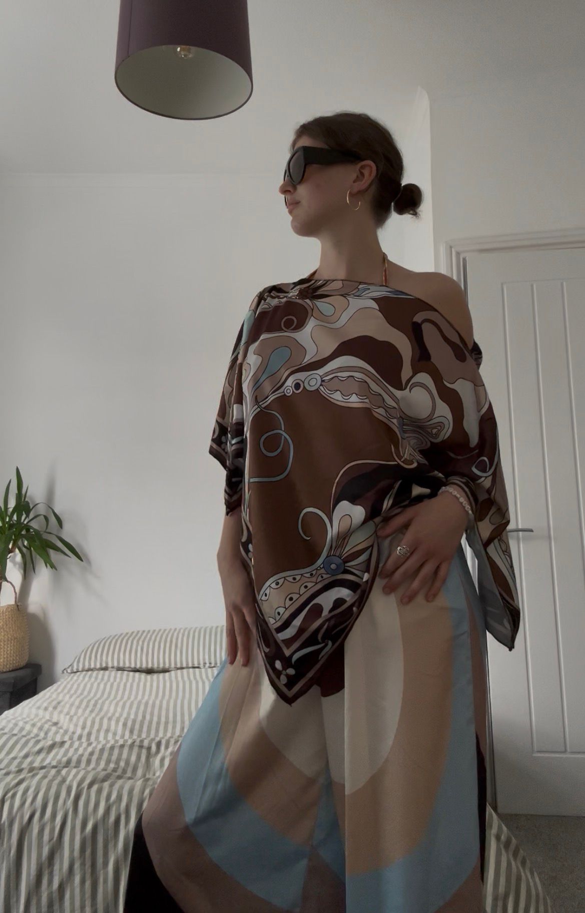 Cape Top and Trouser Set