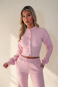 Pink Tracksuit - Cream Background