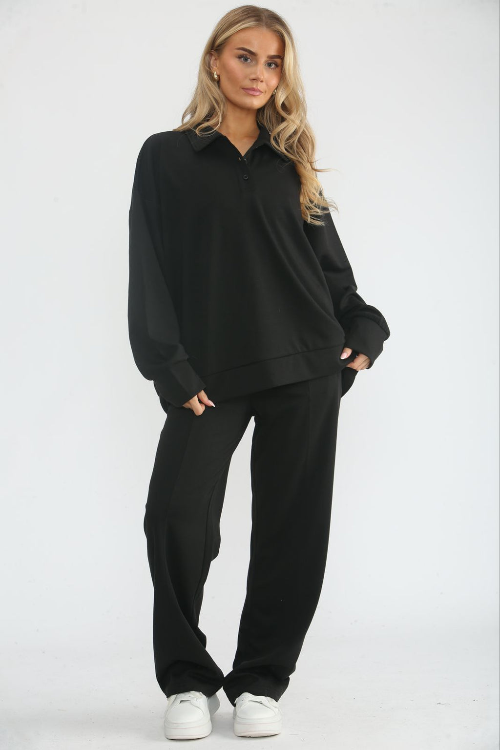 Polo Neck Sweater Tracksuit
