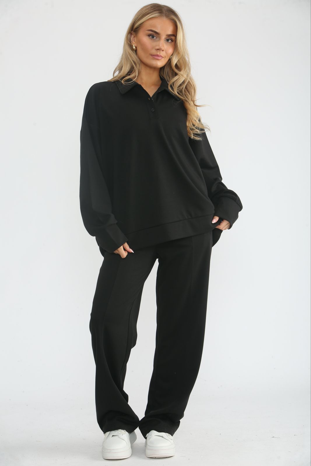 Polo Neck Sweater Tracksuit