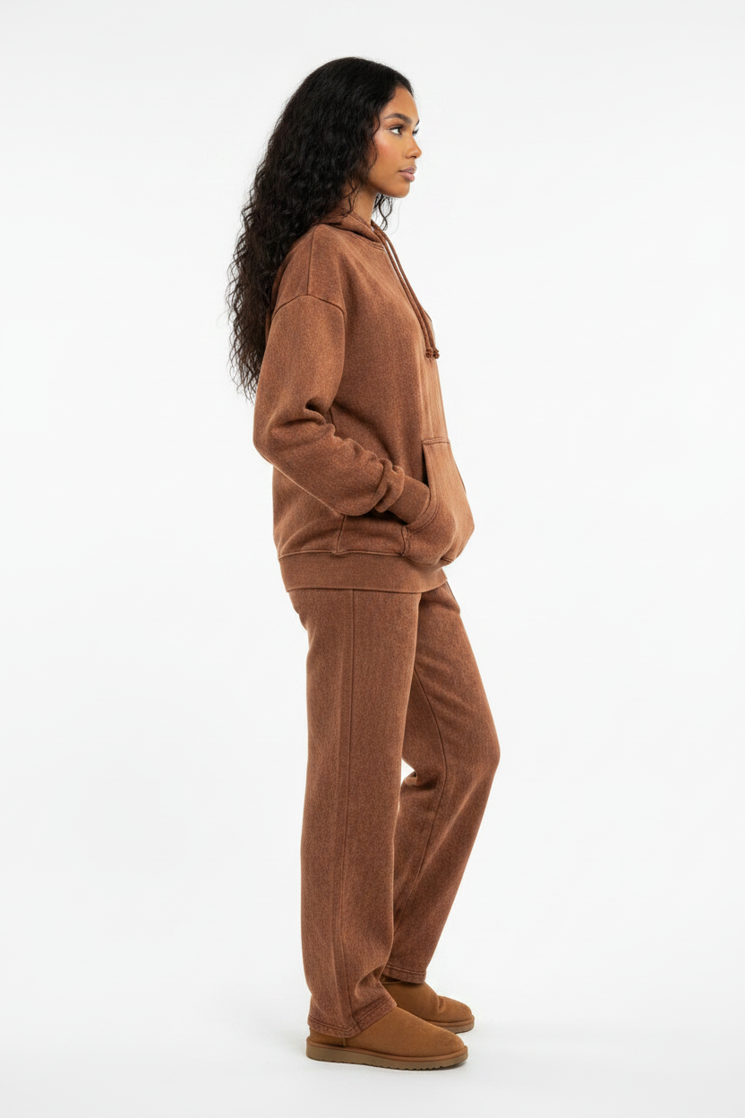 Rust Acid Wash Co-ord - Side Profile