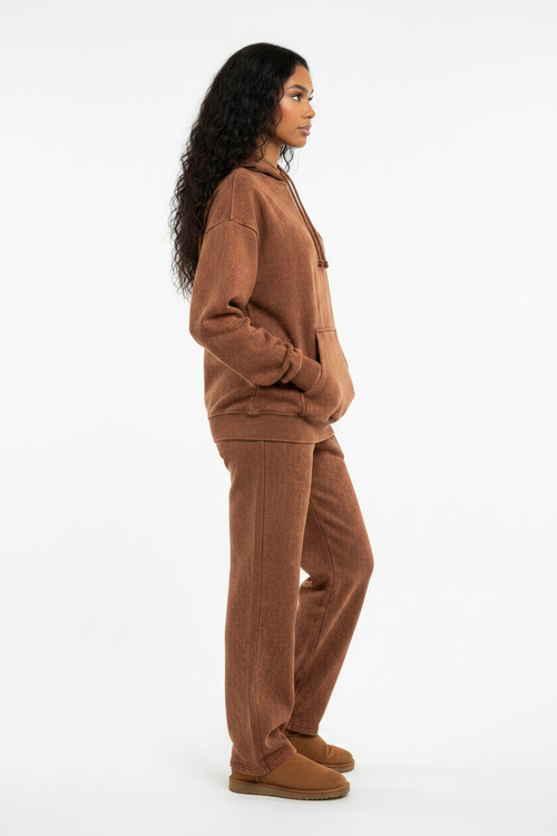 Rust Acid Wash Co-ord - Side Profile