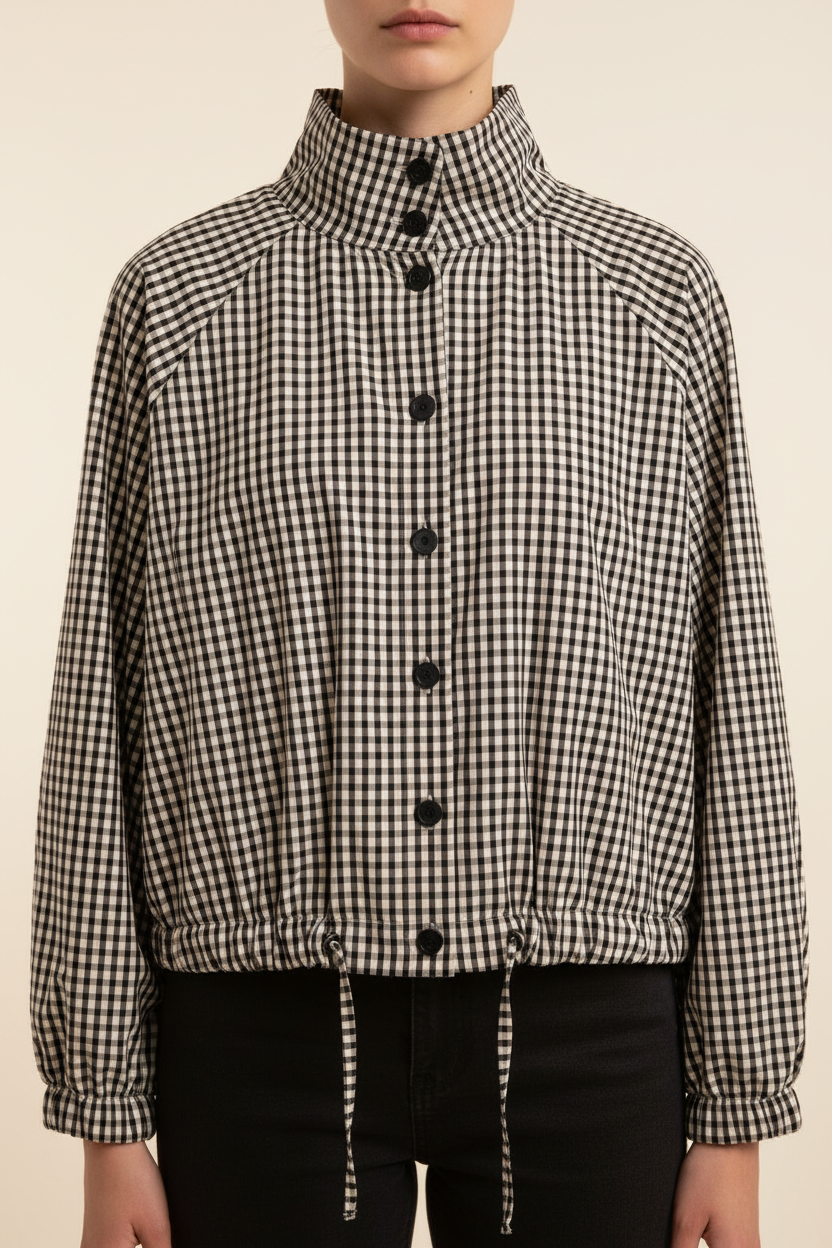 Tight jacket-focused studio image