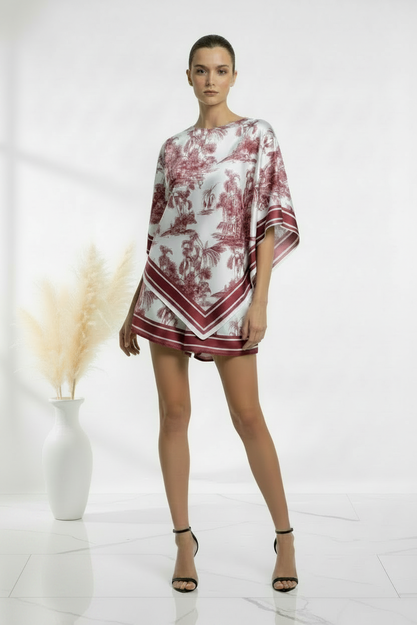 Toile Co-ord Burgundy - Clean Studio