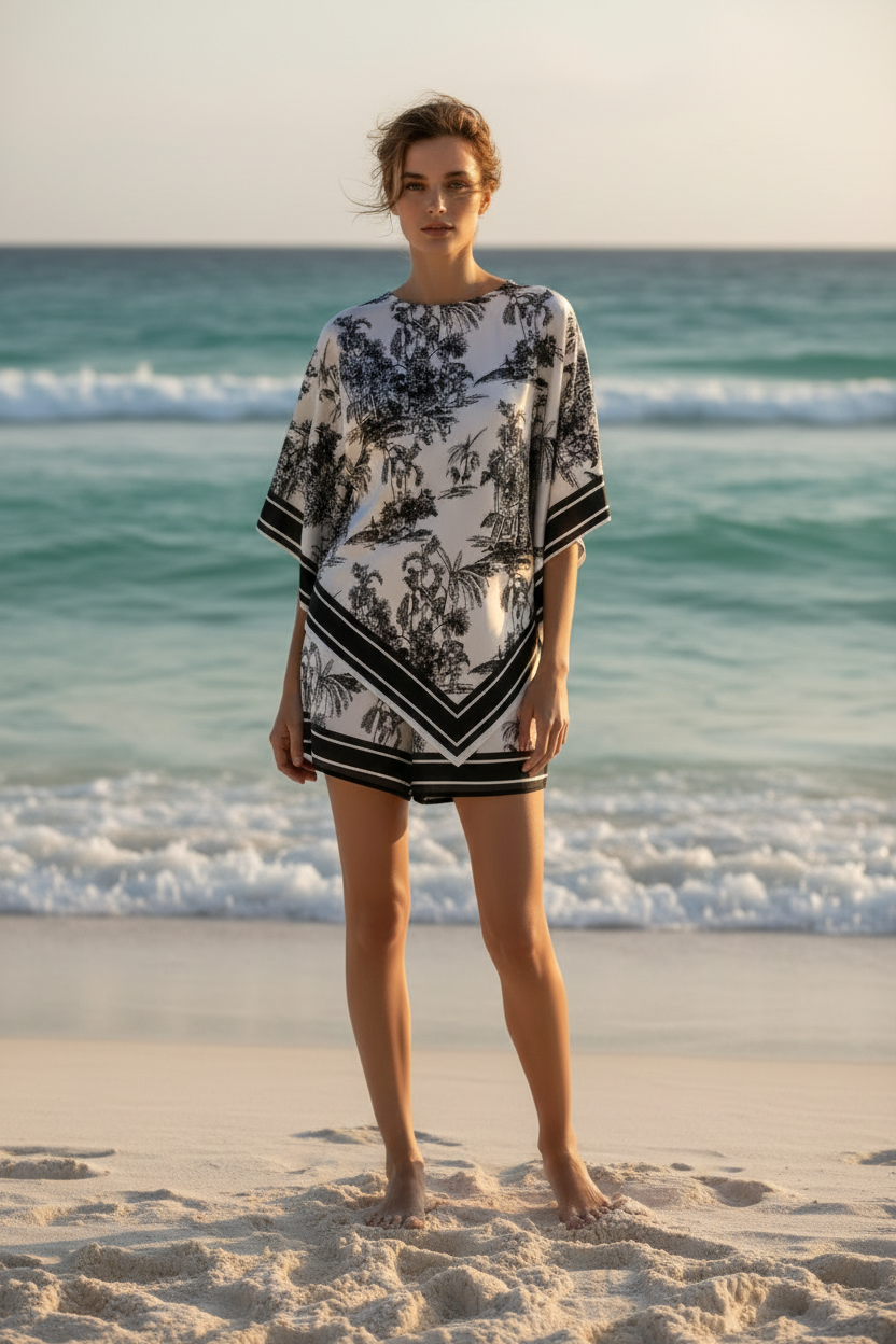 Toile Kaftan Beach Editorial