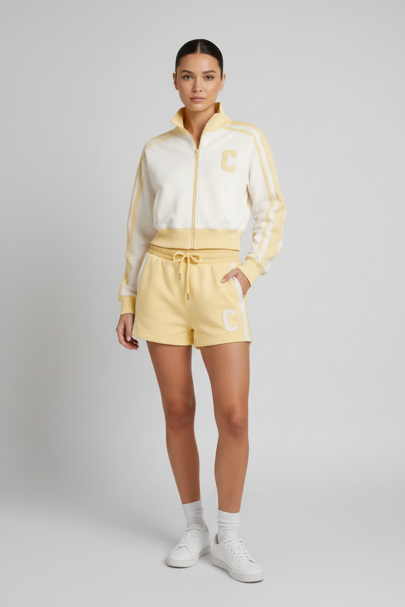 Yellow Varsity Set Studio Shot